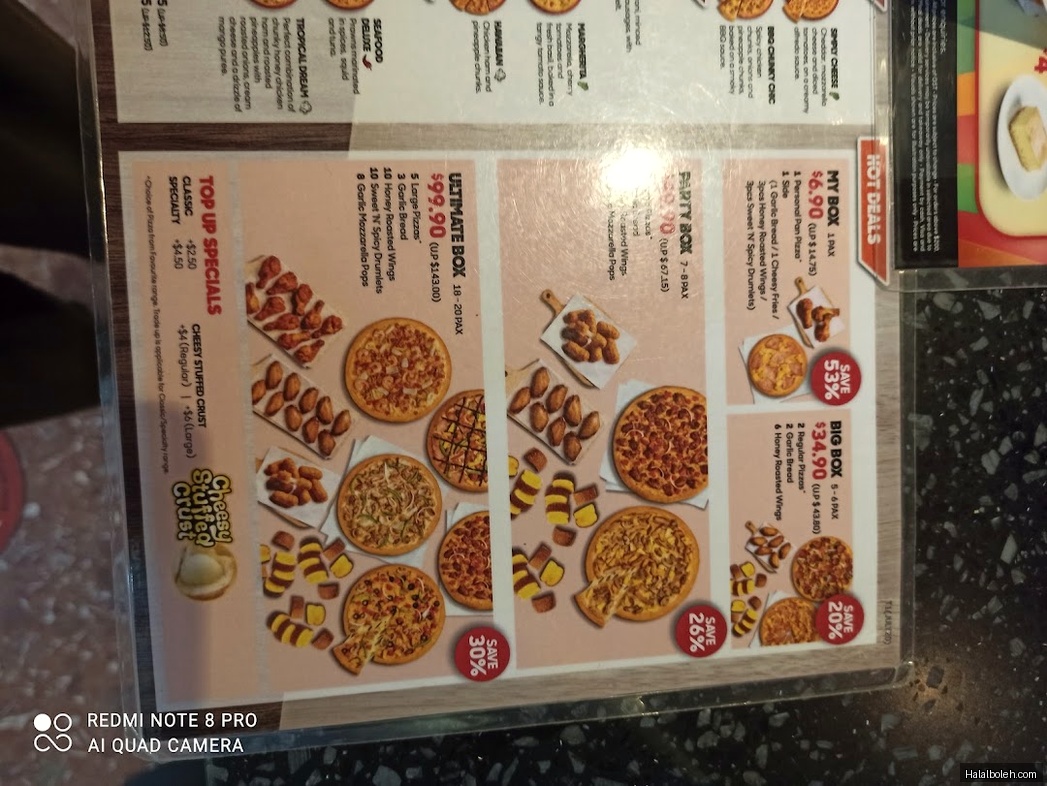Pizza Hut - menu