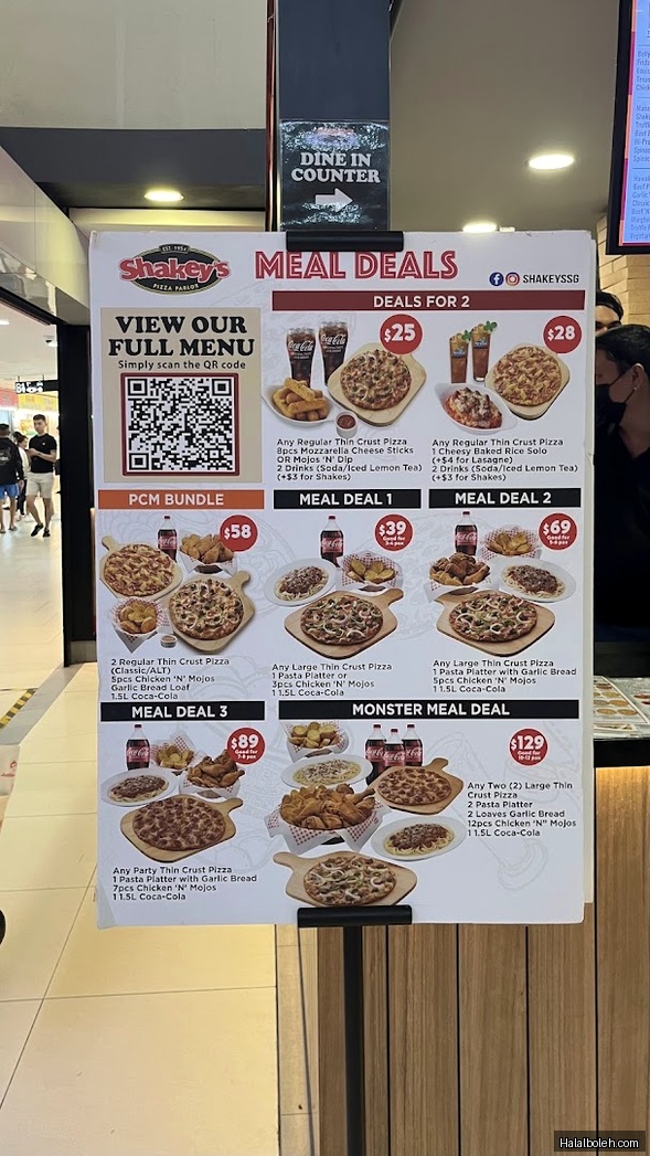 Shakey's Pizza - menu