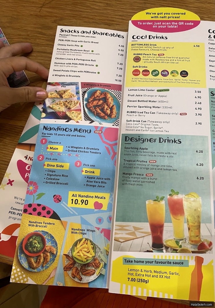 Nando's - menu