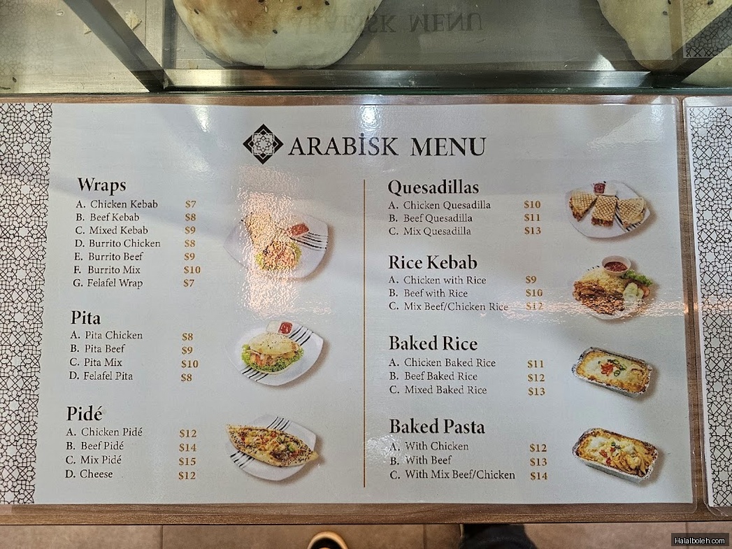 Arabisk at Bukit Panjang Plaza - Menu