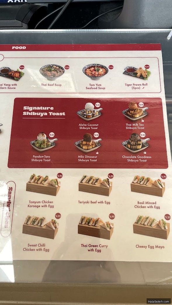 Tuk Tuk Cha - menu