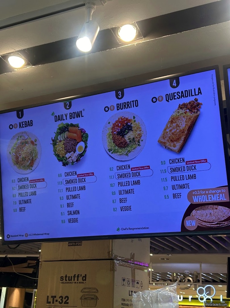 Stuff'd - menu