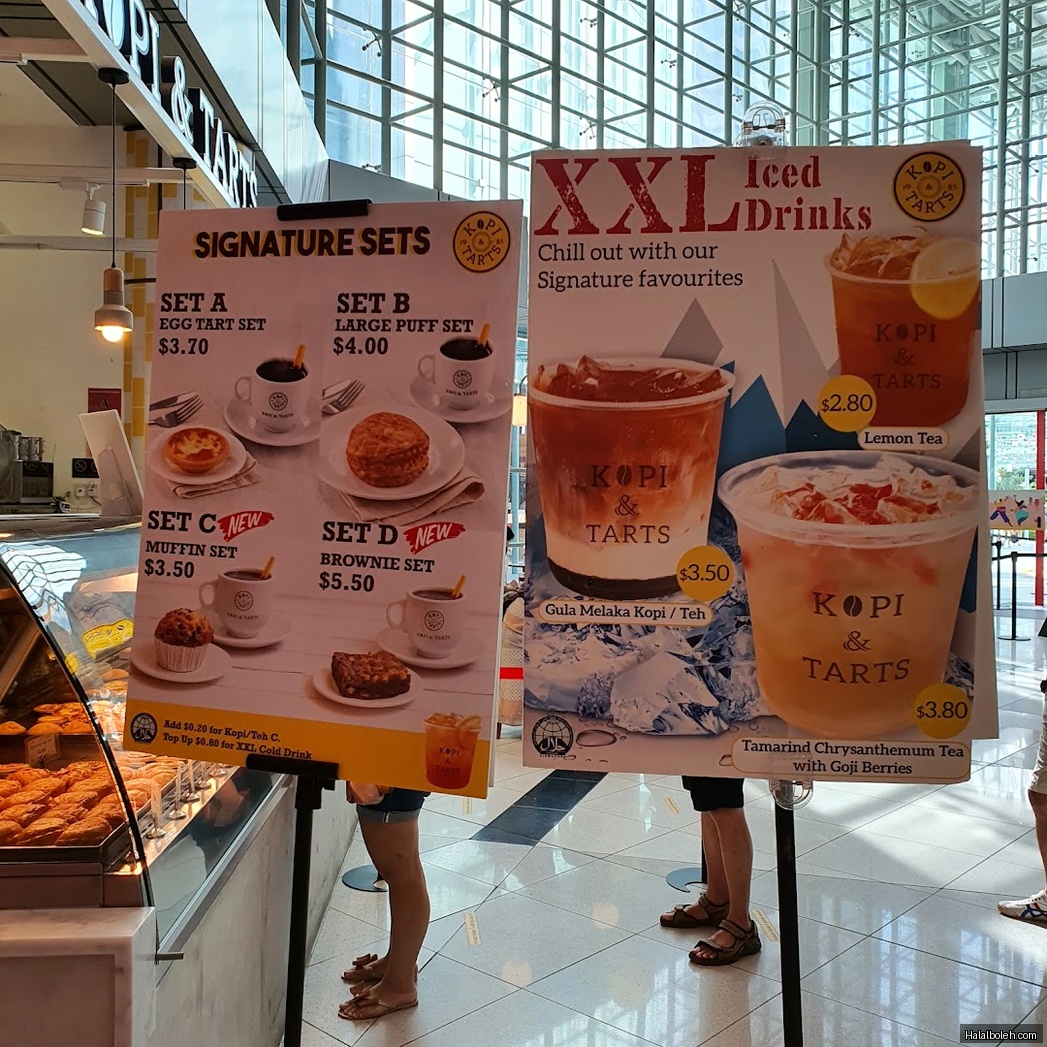 Kopi & Tarts - menu