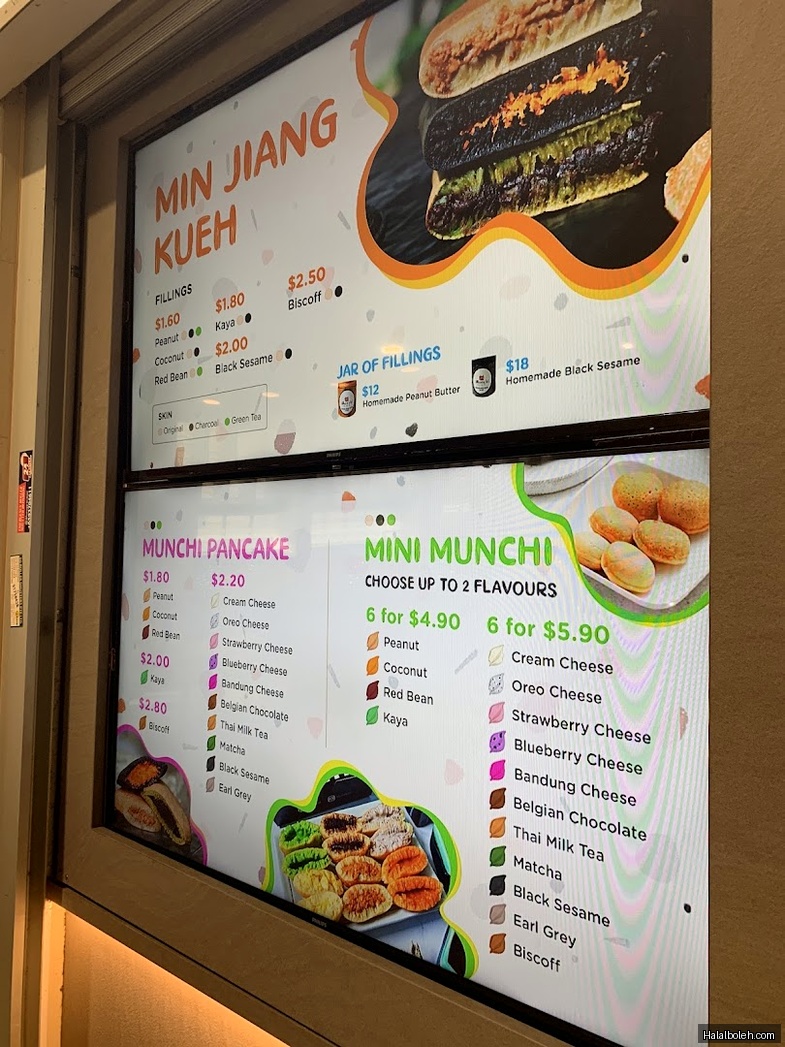 Munchi Pancakes - menu