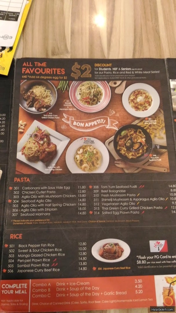FS Cafe - menu