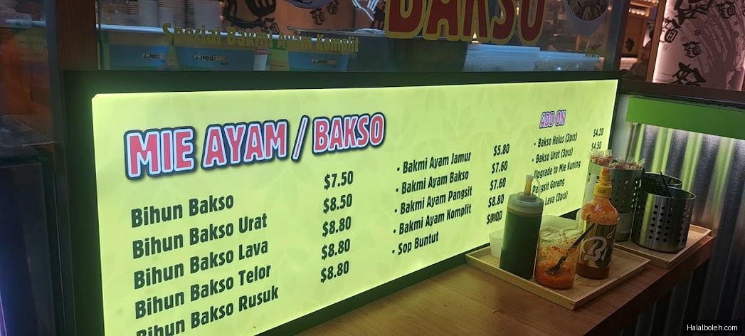 Taste of Indonesia - menu
