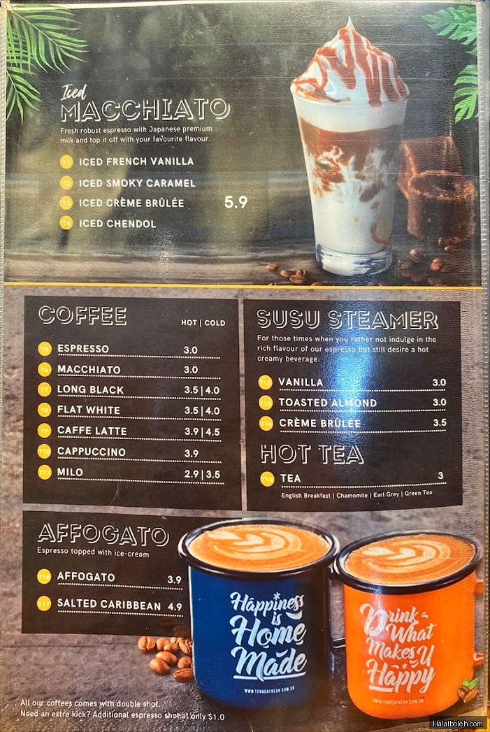 Tenderbest Makcik Tuckshop - menu