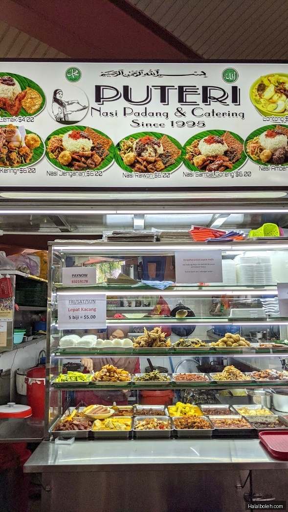 Puteri Nasi Padang - menu