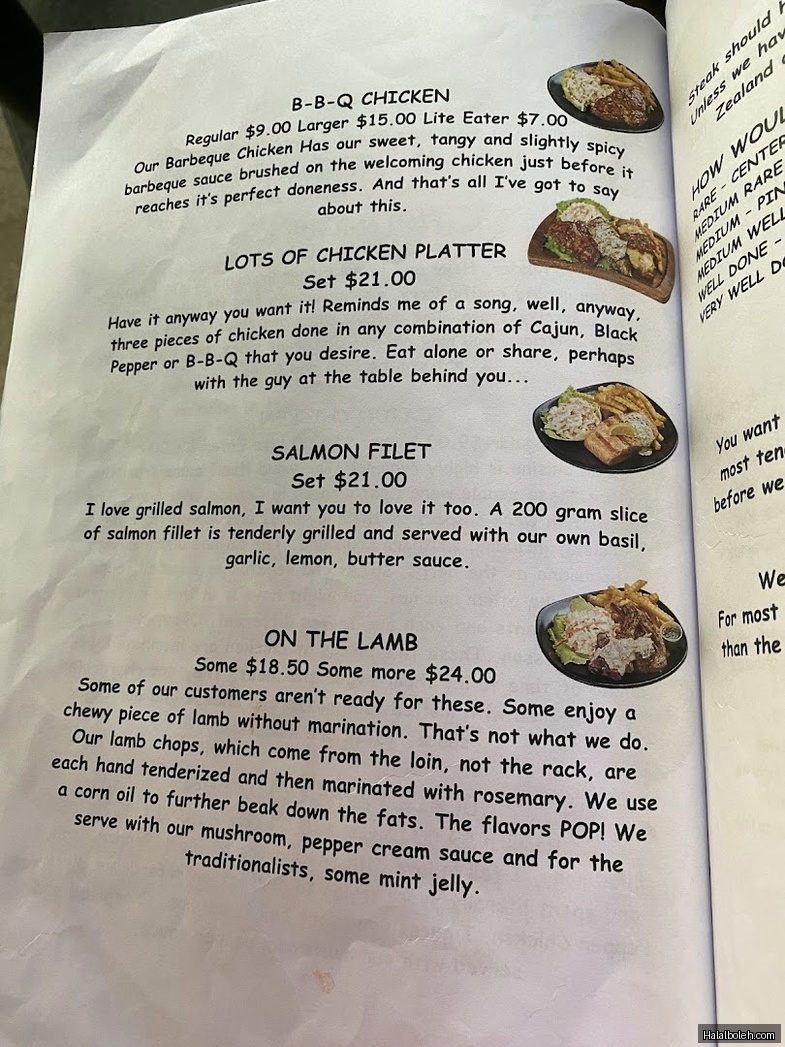 The Original Botak Jones at Bedok Food City - Menu