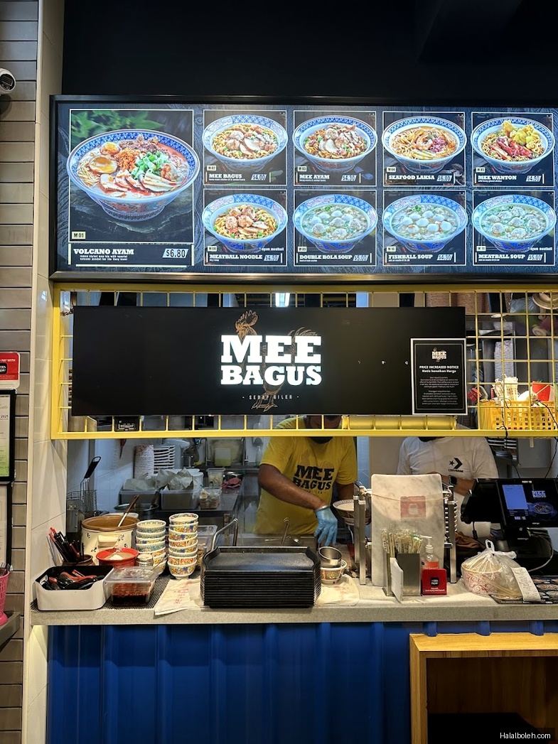 Mee Bagus - menu
