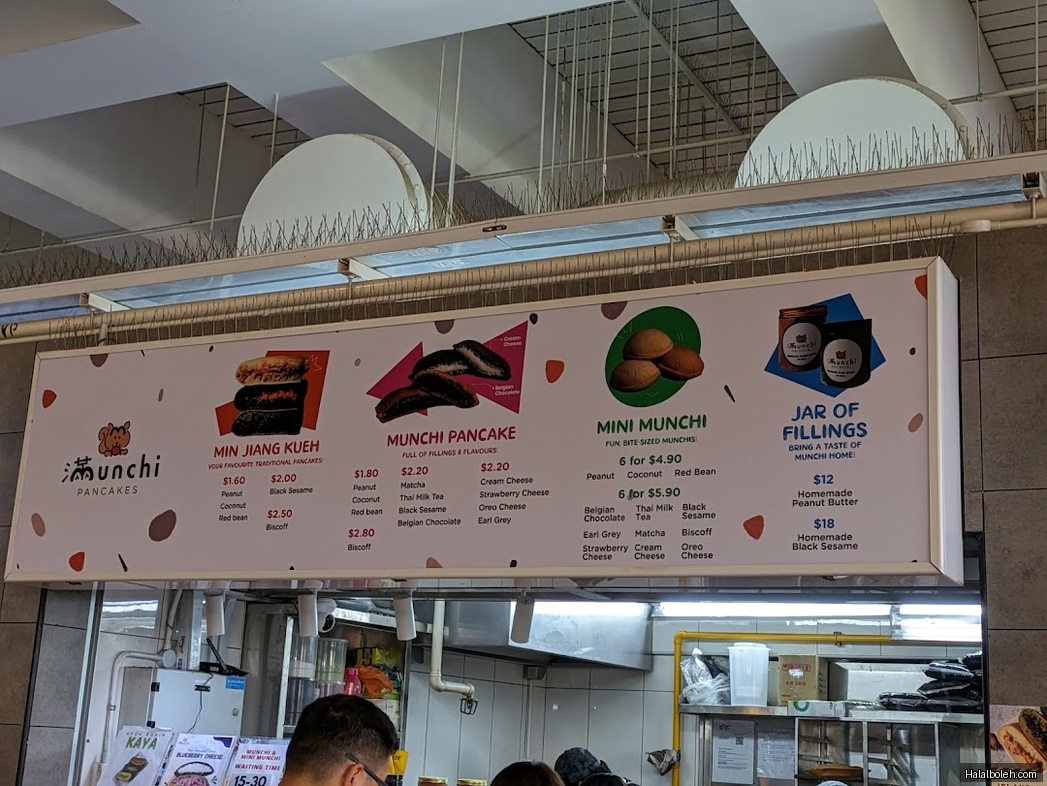 Munchi Pancakes - menu