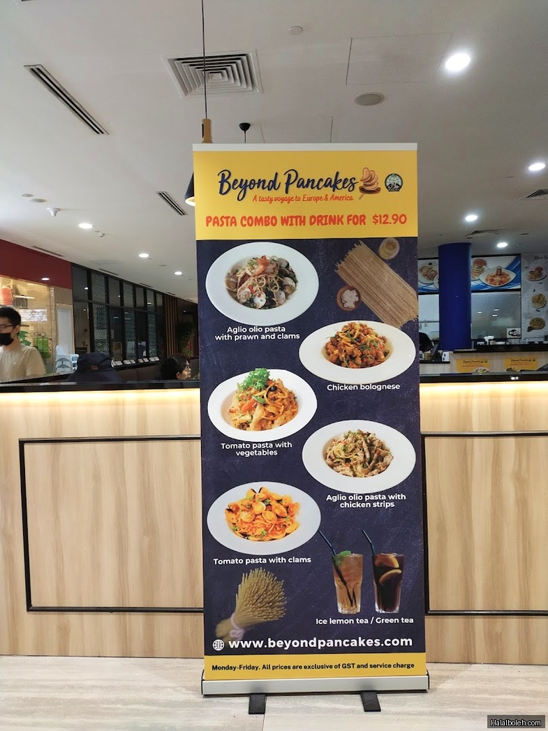 Beyond Pancakes - menu