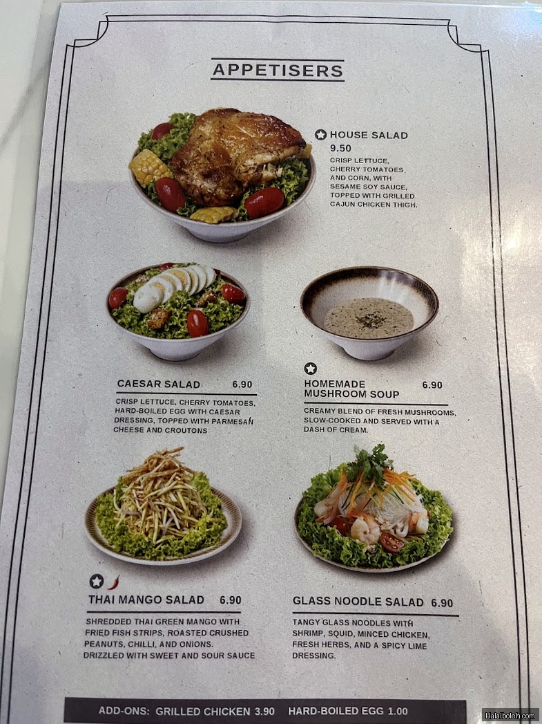 Citrus by the Pool - menu