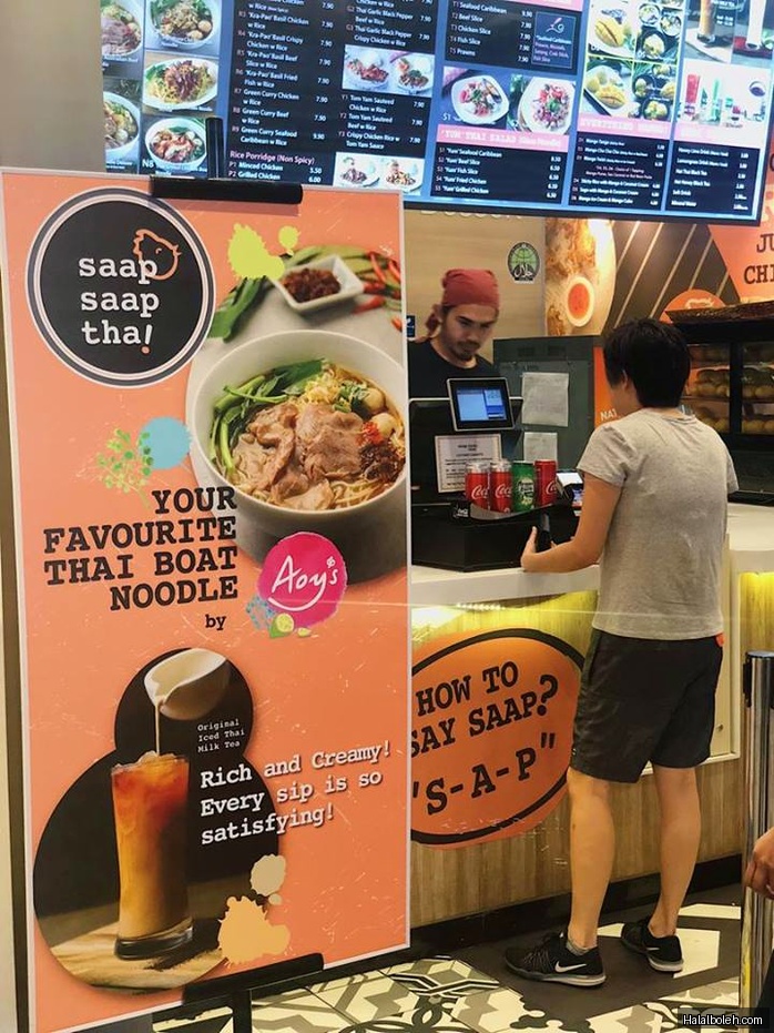 Saap Saap Thai - menu