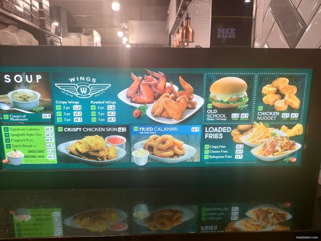 Tenderbest - menu