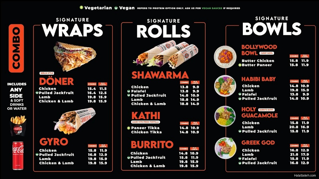 Kebabs Faktory - menu