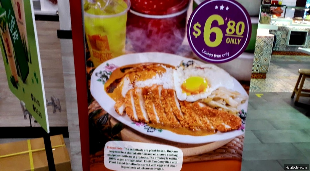 Encik Tan - menu