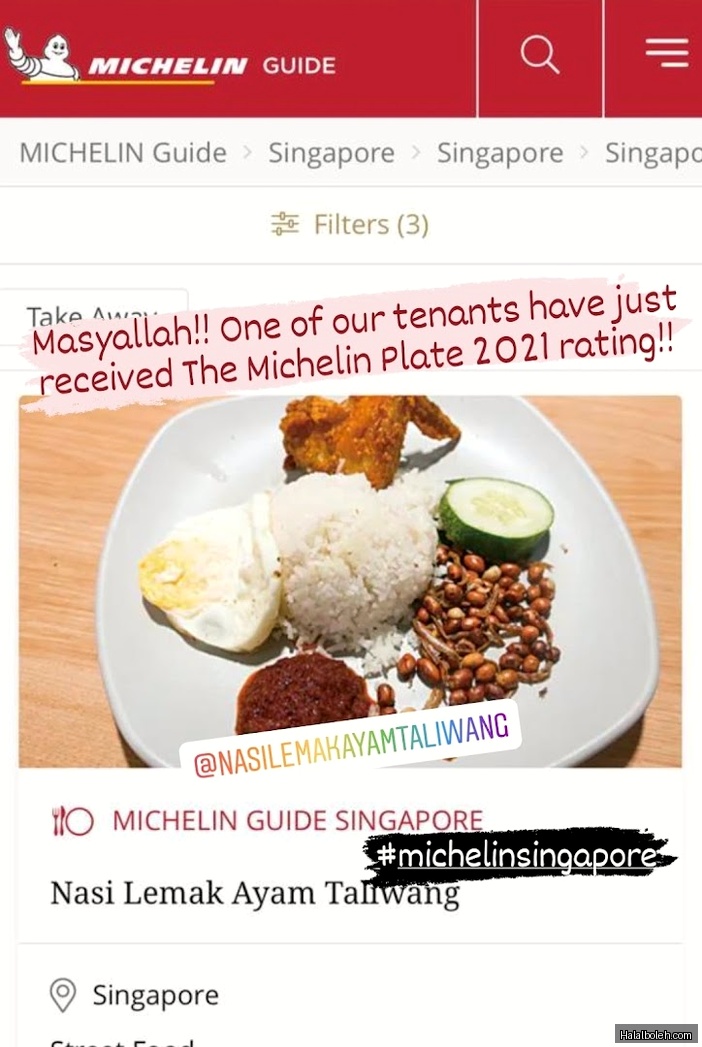 Nasi Lemak Ayam Taliwang - menu