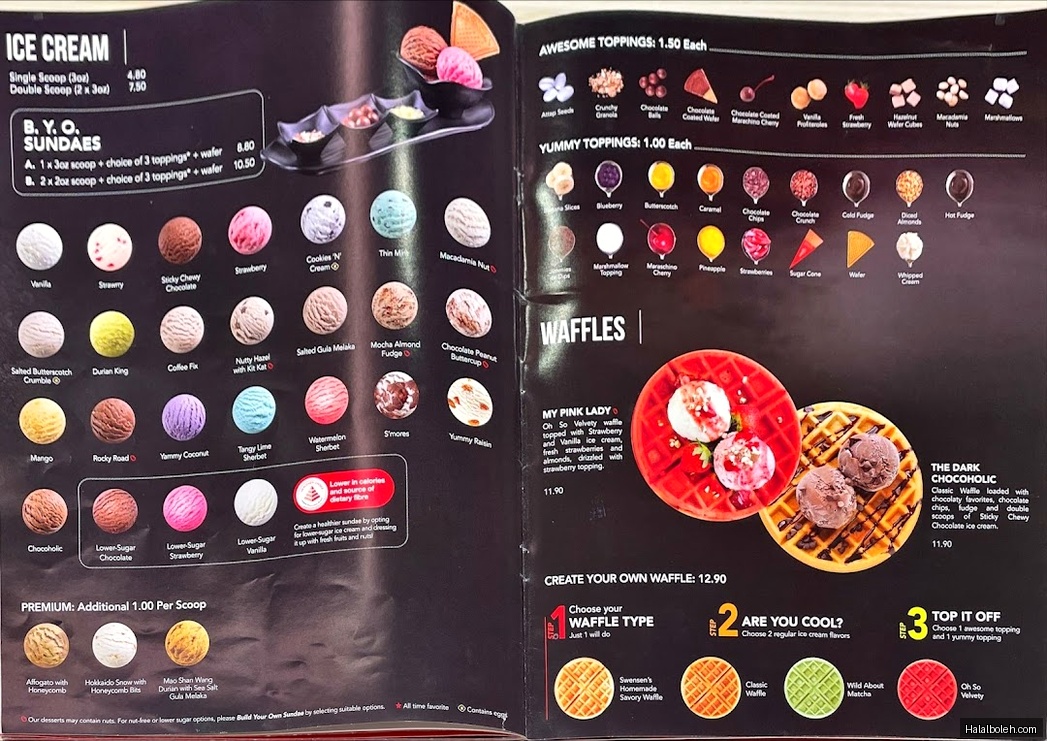 Swensen's - menu