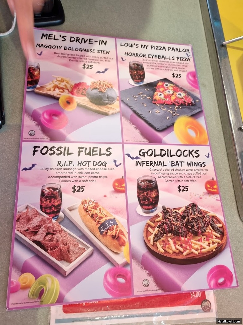 Mel's Drive In - menu