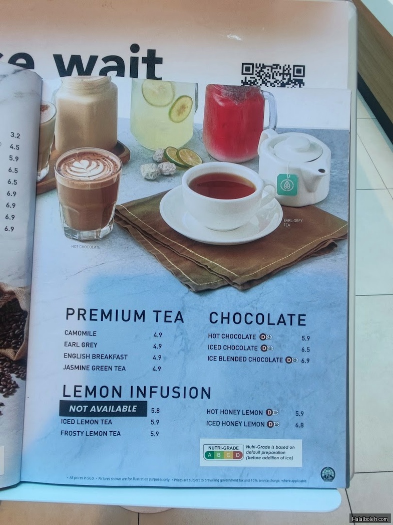 Secret Recipe - menu
