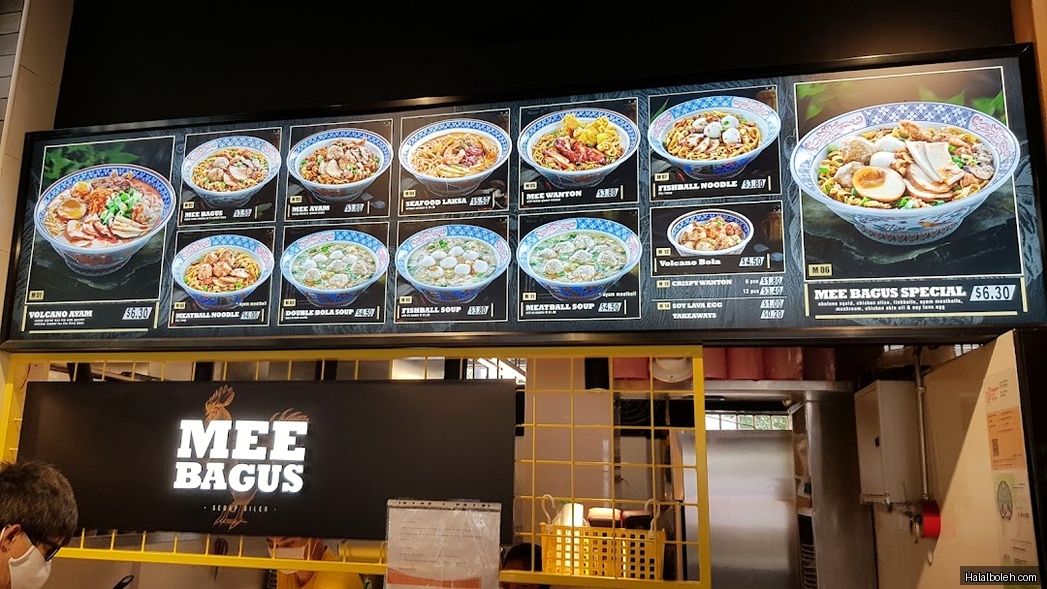 Mee Bagus - menu