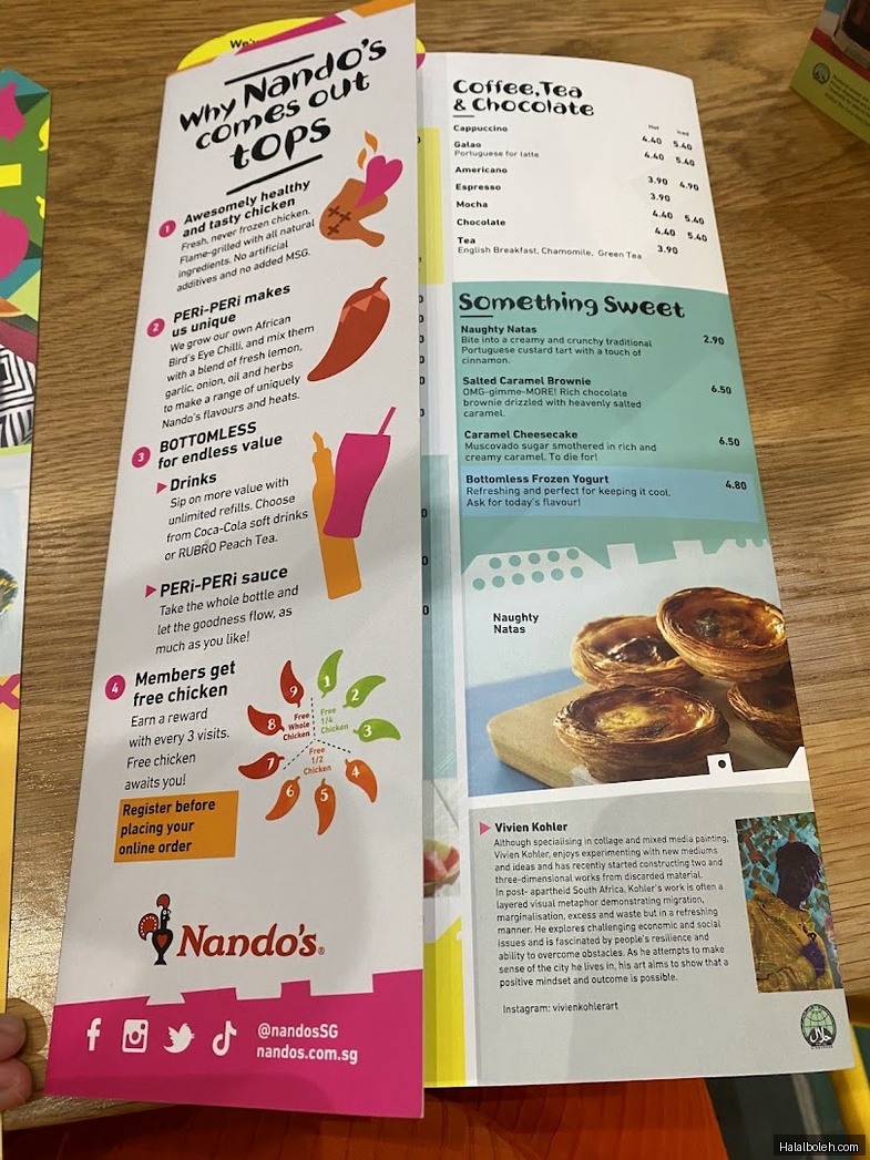 Nando's - menu
