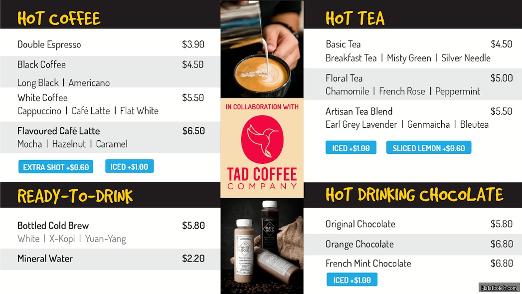 Cat & the Fiddle - menu