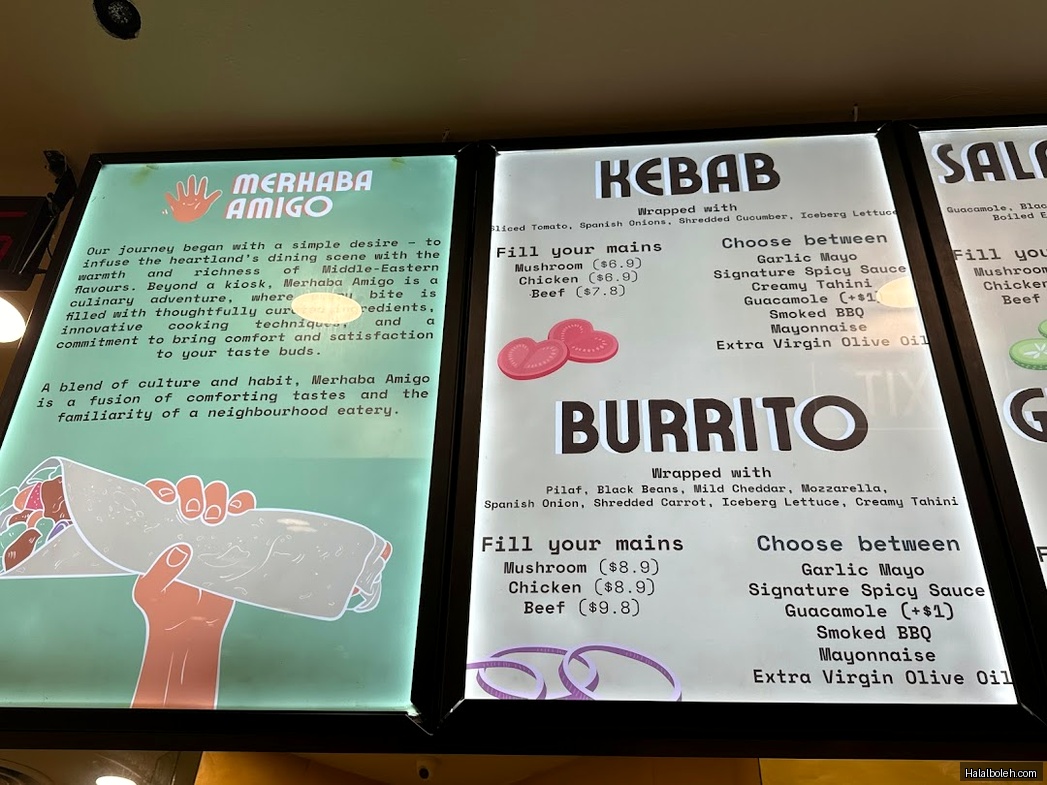 Merhaba Amigo - menu
