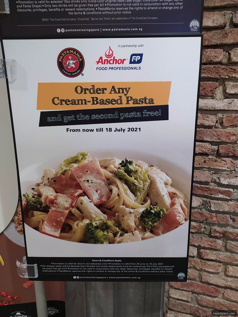 PastaMania - menu