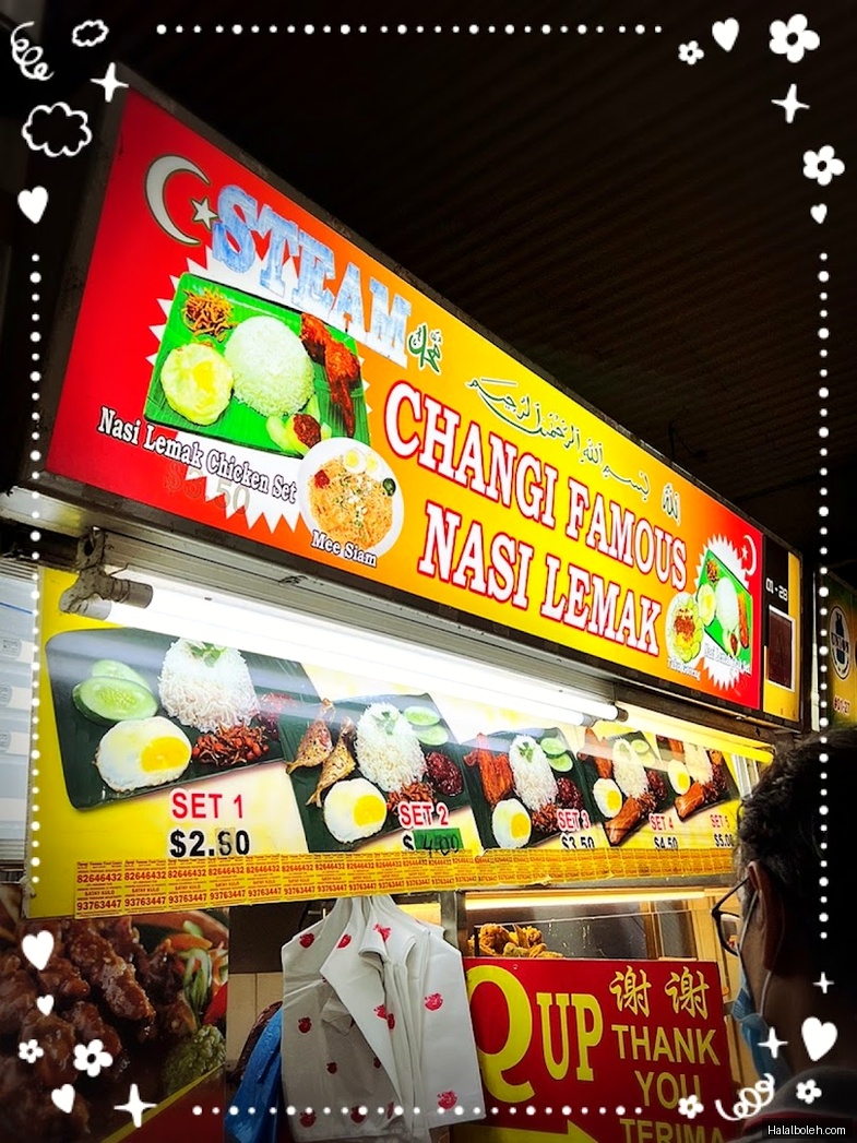 Changi Famous Nasi Lemak - menu