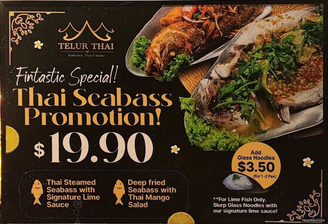 Telur Thai - menu