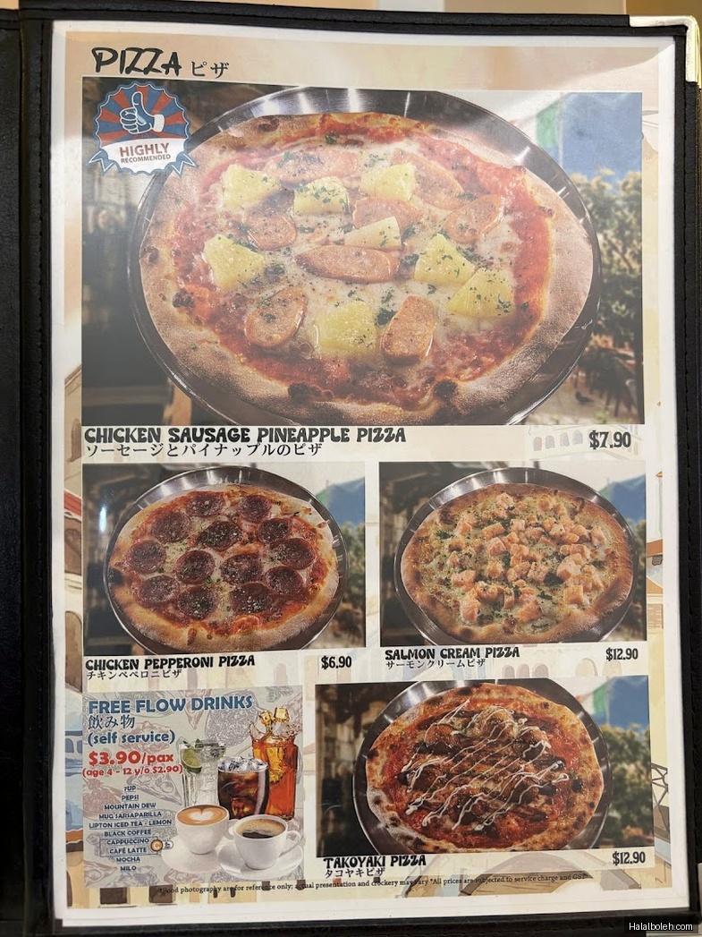 Milan Shokudo - menu