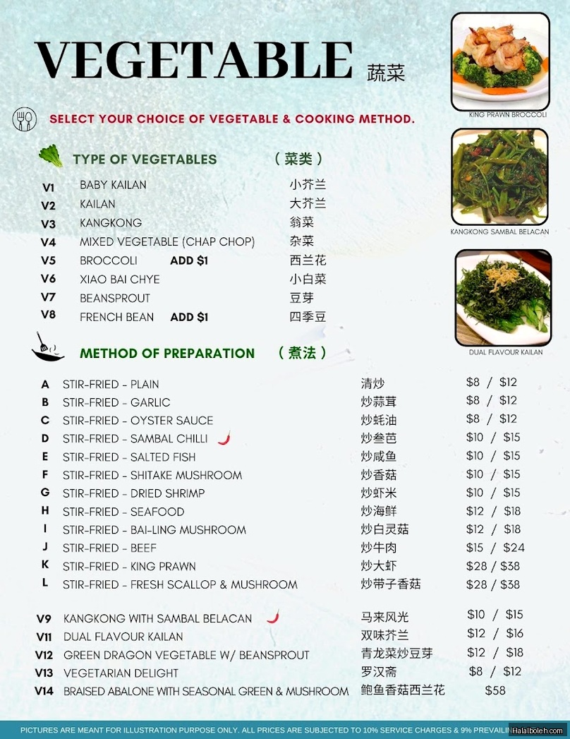 Rasa Istimewa - menu