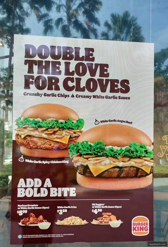 Burger King - menu