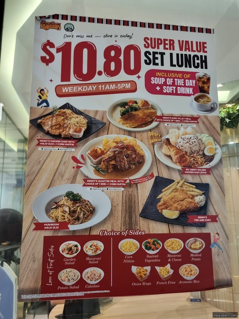 Kenny Rogers Roasters - menu