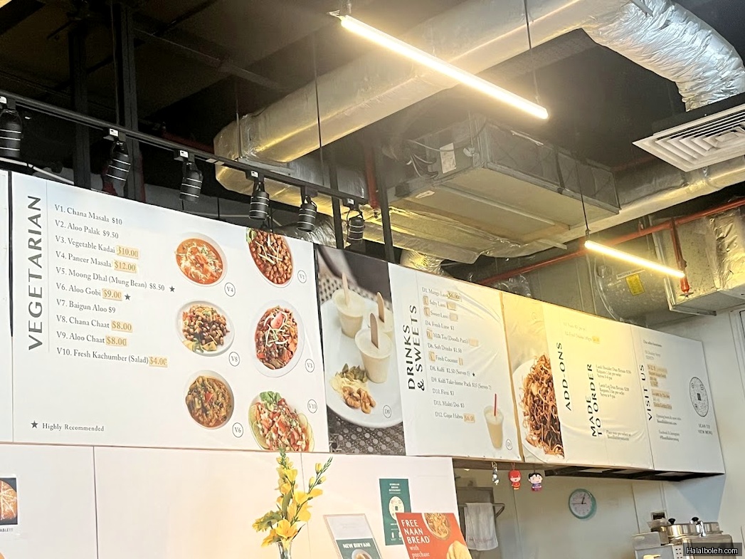 Bismillah Biryani Restaurant at 76 Shenton Way - Menu