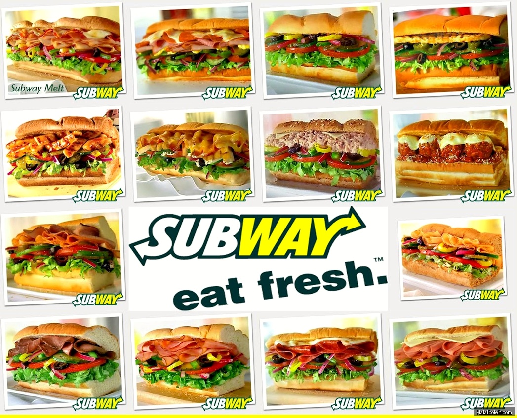 Subway - menu