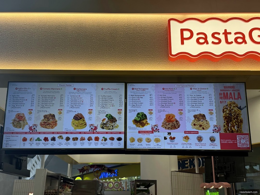 PastaGo - menu