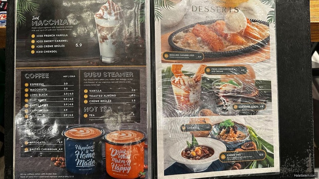 Tenderbest Makcik Tuckshop - menu