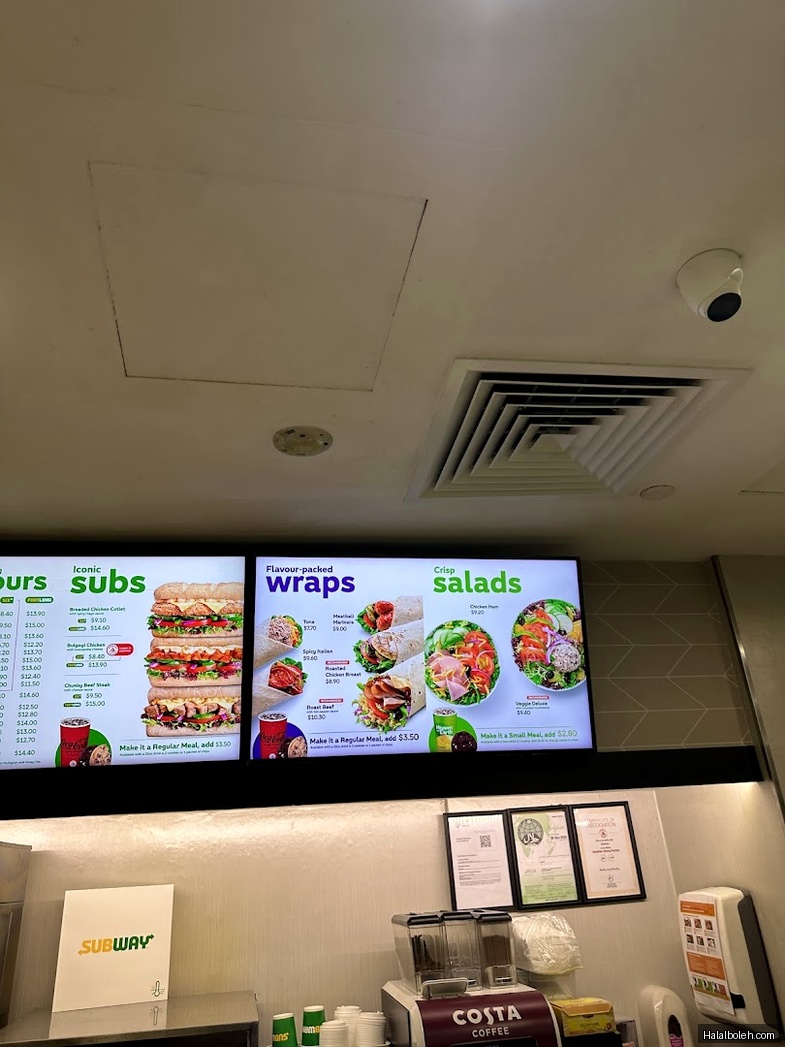 Subway - menu