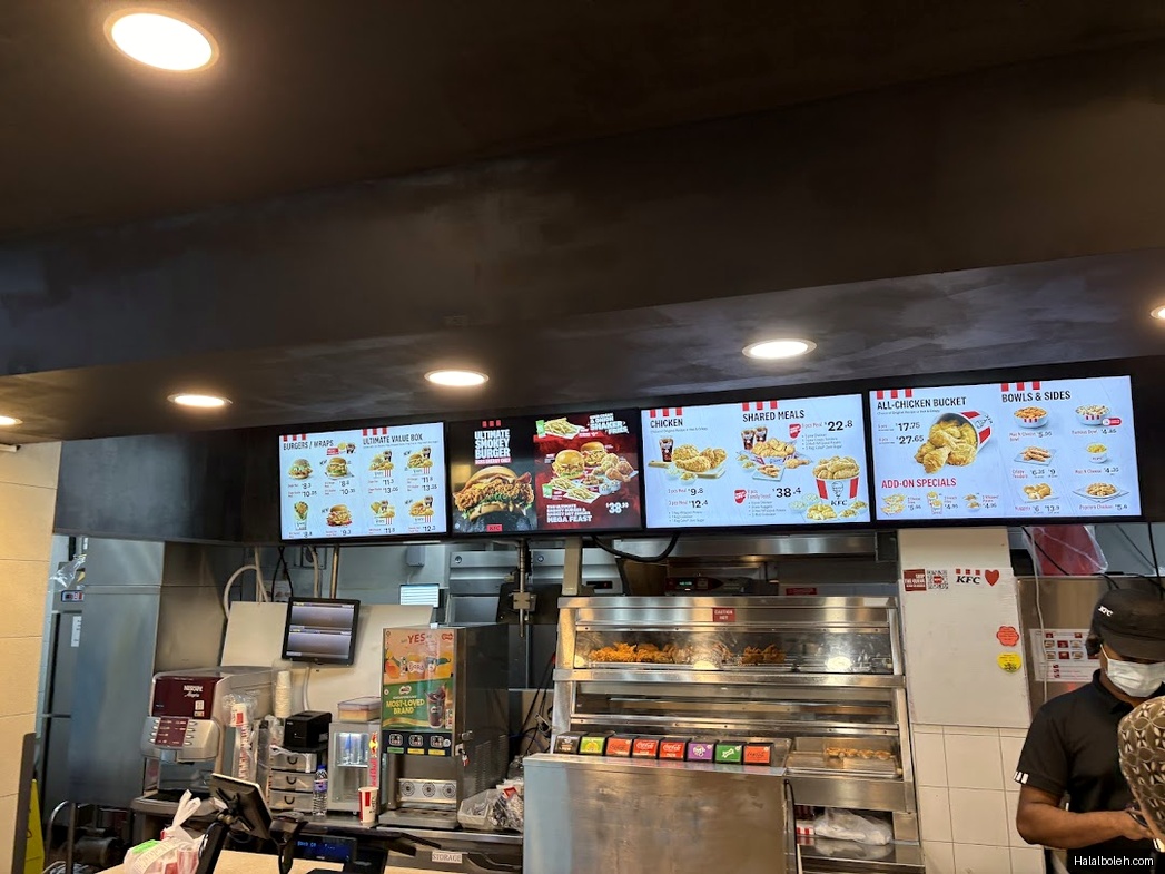 KFC - menu