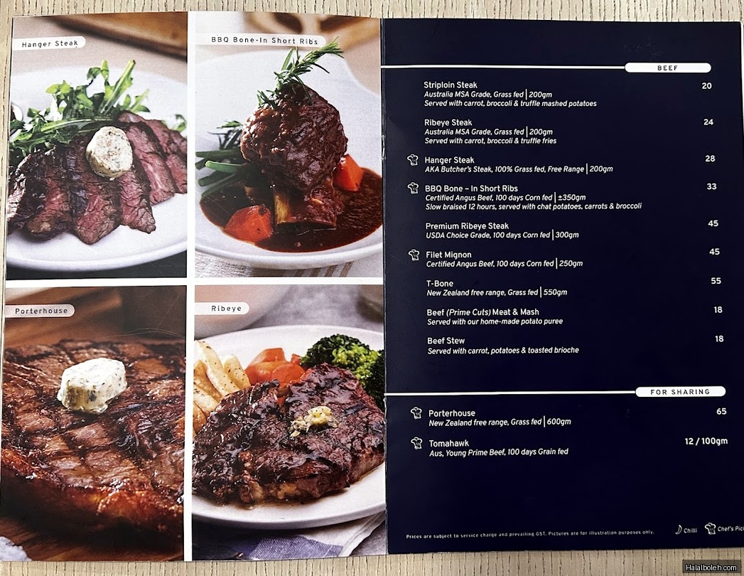 The MeatHouse - menu