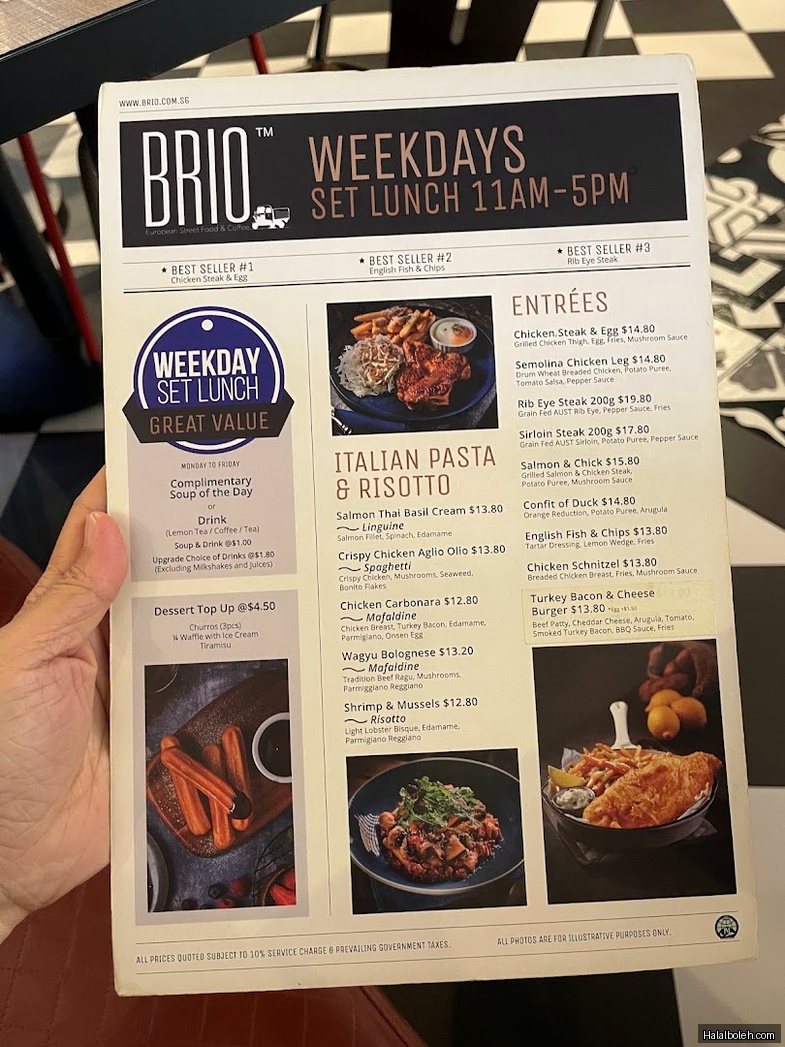 Brio - menu