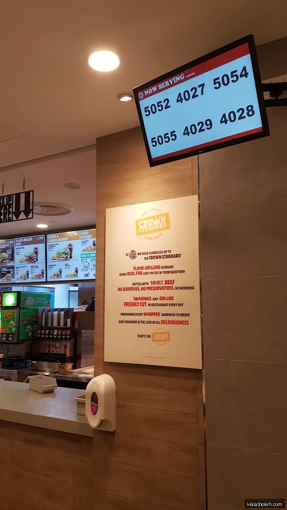 Burger King - menu