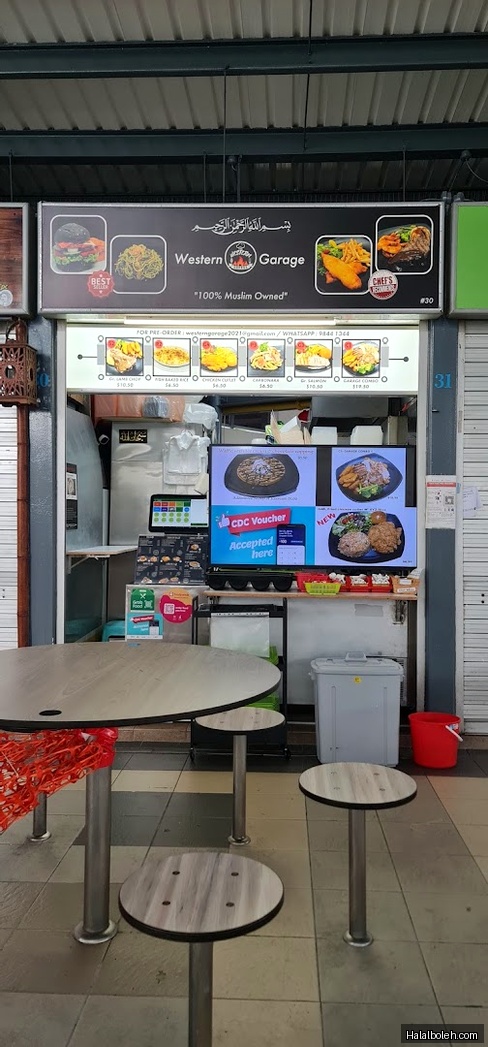 Western Garage - menu