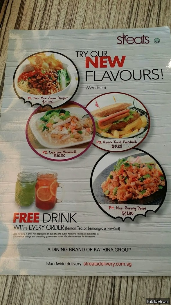 Streats Cafe - menu