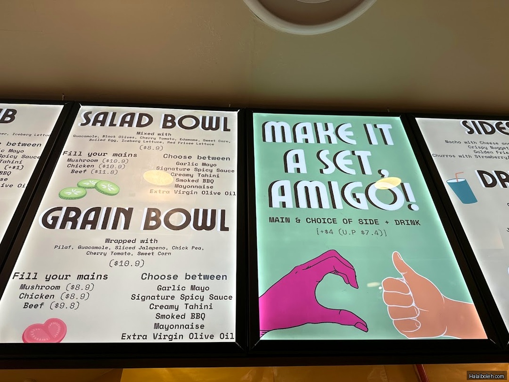 Merhaba Amigo - menu