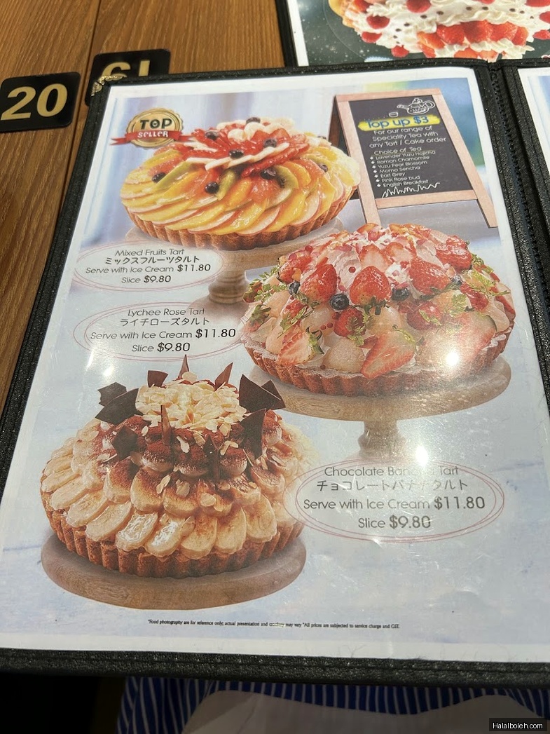 Fruit Paradise - menu