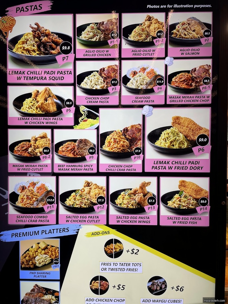 Flips N Dips at Paya Lebar Square - Menu